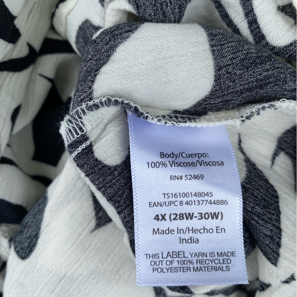 Terra & Sky NWT 4X (28~30) Light Weight v-neck  Longer /back Poet Sleeve - Picture 7 of 9